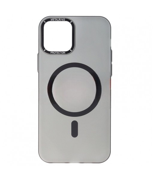 Husa iPhone 15 Pro, MetalRing Magsafe, Graphite